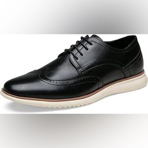 Jousen Milan Sleek Black  Derby Shoes